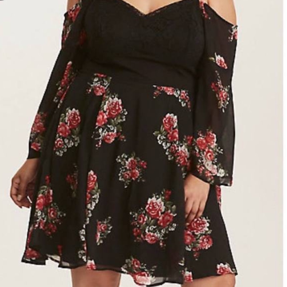 Torrid insider collection floral dress